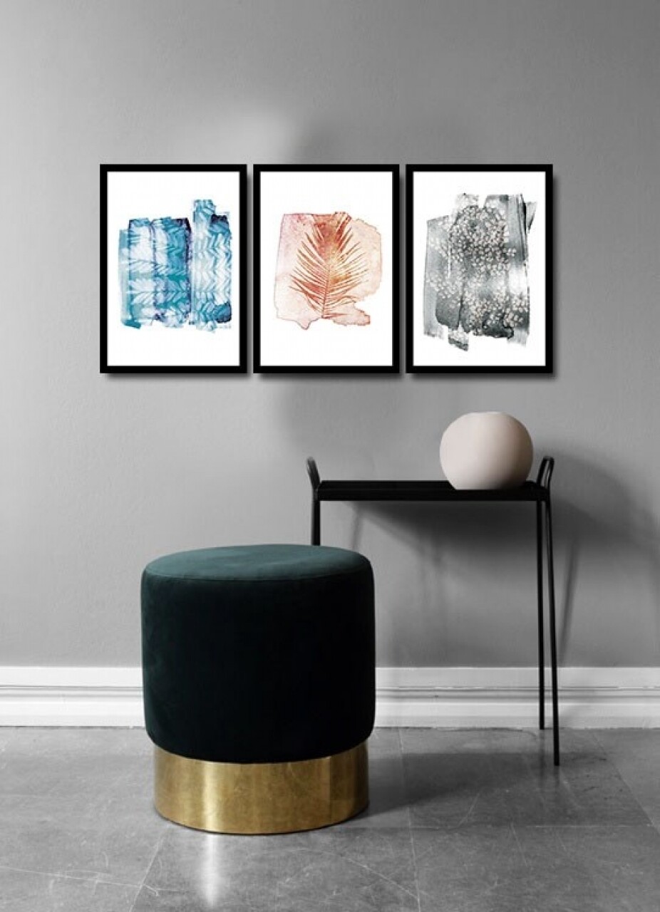 Set 3 tablouri decorative, Alpha Wall, Cryogenic, 36x51 cm - imagine 3